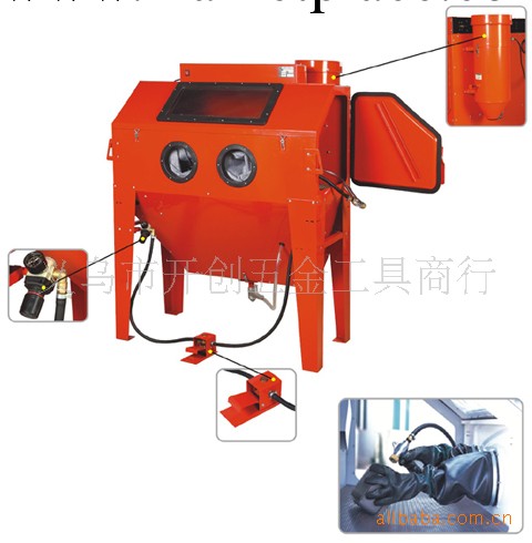 KC-SBC420L-1箱式氣動噴砂機 機械部件除銹機 噴砂機工廠,批發,進口,代購