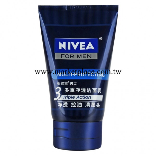 NIVEA/ 妮維雅 男士多重凈透潔麵乳100ml工廠,批發,進口,代購