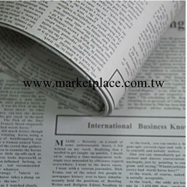 韓國包裝紙 韓版禮品包書紙 白色英文報紙工廠,批發,進口,代購