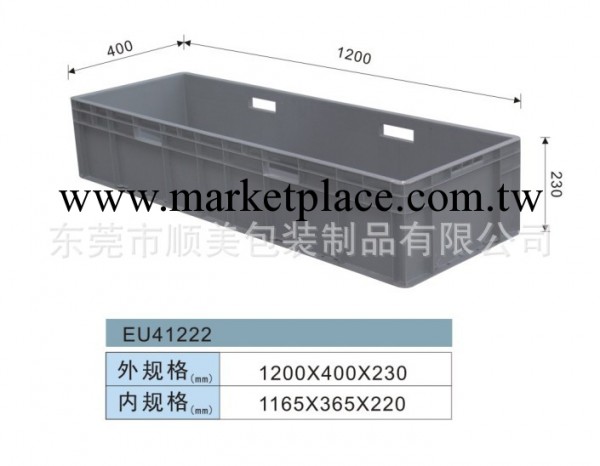 供應華南區汽配零件專用物流箱歐標箱，EU41222箱（鄭州日產）工廠,批發,進口,代購