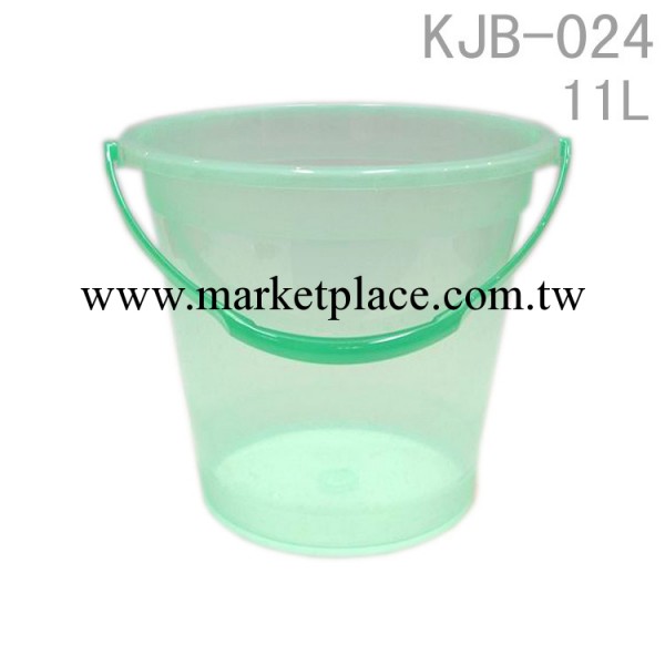 【廠傢直銷】30CM豪華透明提桶,塑料水桶11L KJB-024工廠,批發,進口,代購