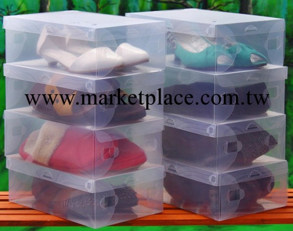 合美之傢 透明鞋盒塑料翻蓋式男款  廠傢直銷 鞋盒 透明 透明鞋盒批發・進口・工廠・代買・代購