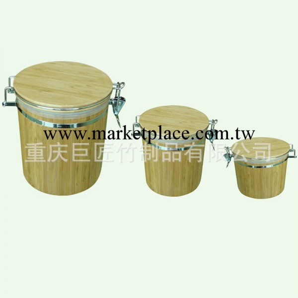 廠傢專業生產定制外貿歐式本色竹子密封罐  收納儲物罐工廠,批發,進口,代購