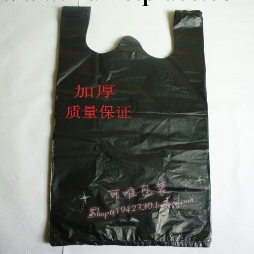 加厚黑色塑料袋背心袋購物袋垃圾袋手提袋子60*82批發 廠傢直銷批發・進口・工廠・代買・代購