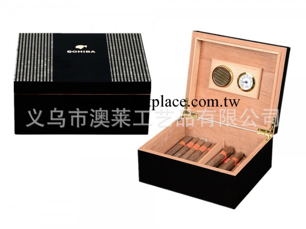 【澳萊】專業出口木盒十八年 高檔亮光雪茄木盒古巴雪松木保濕盒工廠,批發,進口,代購