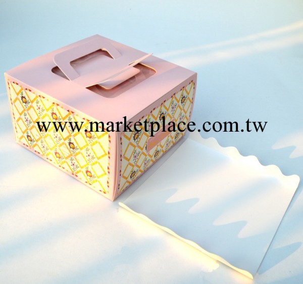 可愛卡通粉紅Mini Caka盒6寸芝士西點蛋糕盒帶托 批發批發・進口・工廠・代買・代購