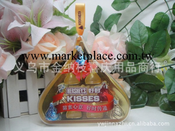 批發供應10顆裝塑料好時包裝盒 KISSES喜糖包裝盒子義烏婚慶批發批發・進口・工廠・代買・代購