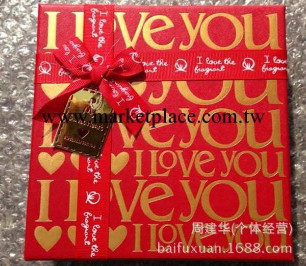 正方形4色16格巧克力禮盒 LOVE系列  絲巾盒 玫瑰禮盒批發・進口・工廠・代買・代購