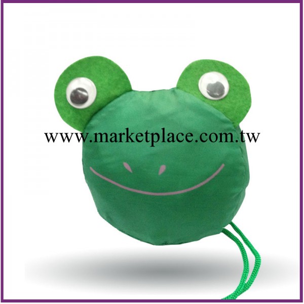 【廠傢直銷】卡通青蛙環保折疊購物收納袋 可定做 加印LOGO批發・進口・工廠・代買・代購