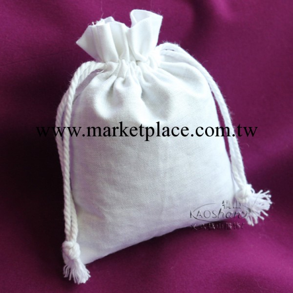 純棉棉佈袋 純棉束口袋 棉佈束口袋定做 純色棉佈袋（10*12cm）工廠,批發,進口,代購