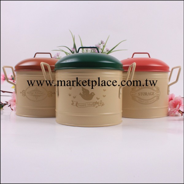 韓國創意zakka桌麵收納桶大號 高檔收納鐵桶定做 收納桶批發工廠,批發,進口,代購