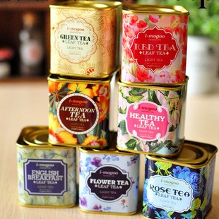 馬口鐵盒 花園系小方形茶葉罐|收納盒 7款選工廠,批發,進口,代購
