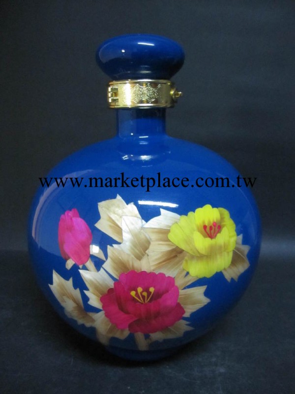 1500ml-4500ML陶瓷酒瓶藍釉麥桿畫工廠,批發,進口,代購