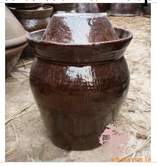 供應宜興陶瓷泡菜壇 50斤水容量土陶泡菜壇子工廠,批發,進口,代購