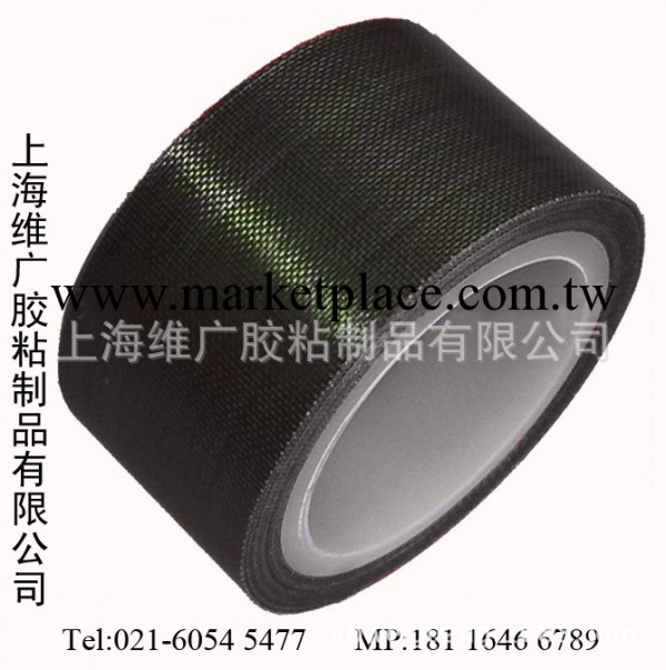 低價批發、銷售黑色PTFE高溫絕緣玻纖佈膠帶工廠,批發,進口,代購