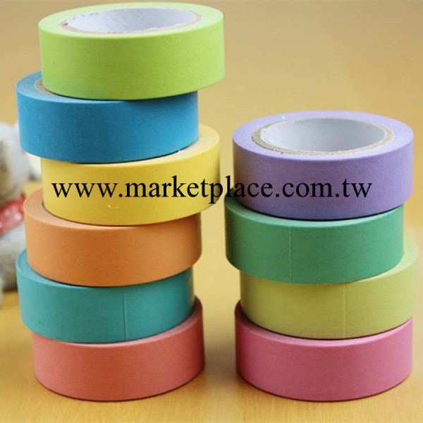 彩色膠帶 日本和紙膠帶 糖果色紙膠帶 純色手撕膠帶工廠,批發,進口,代購