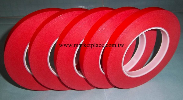 紅色高溫雙麵膠  工業雙麵膠  耐高溫膠帶  紅色美紋膠帶工廠,批發,進口,代購