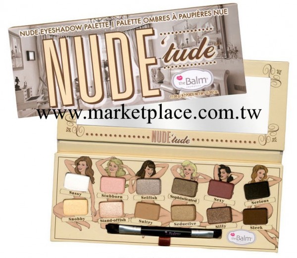 美國The Balm thebalm Nude tude 12色裸色妝眼影盤 煙熏熱銷批發・進口・工廠・代買・代購