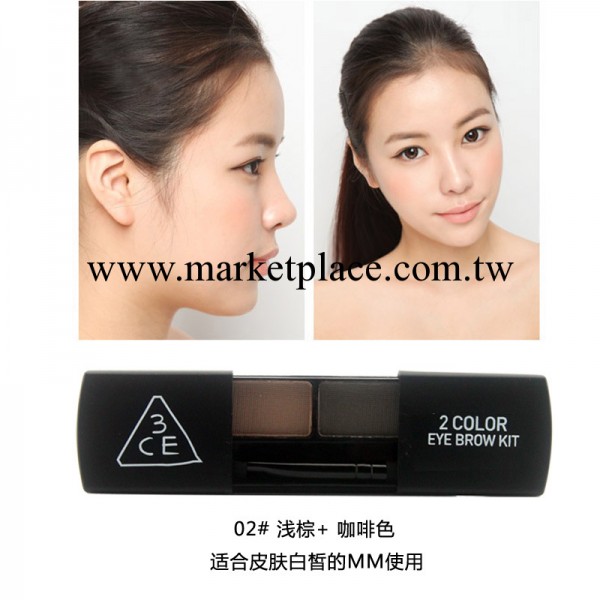 批發&amp;韓國正品 3CE 眉粉 防水防汗 雙色眉粉雙色專櫃工廠,批發,進口,代購