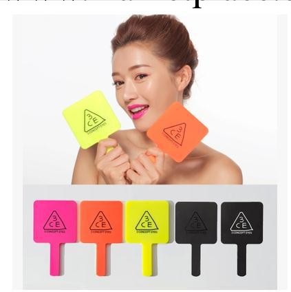 韓國正品stylenanda 3CE限量粉 迷你化妝鏡 小鏡子 手拿式手柄批發・進口・工廠・代買・代購