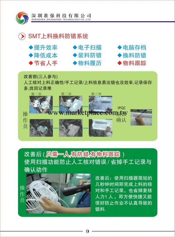 深圳準強SMT上料換料防錯系統工廠,批發,進口,代購