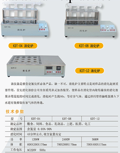 供應定氮消化爐、全自動定氮消化爐、KDT-04系列定氮消化爐工廠,批發,進口,代購