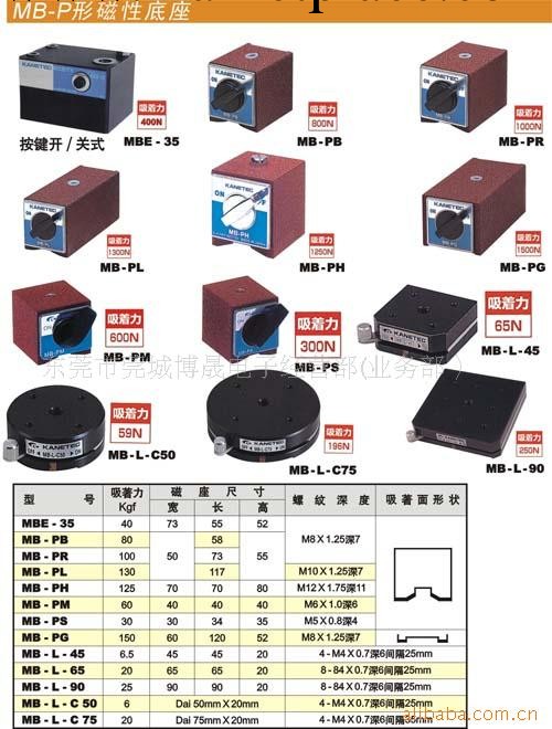 供應強力MB-PB MB-PR MB-PL MB-PH MB-PM MB-PS MB-PG磁性底座工廠,批發,進口,代購