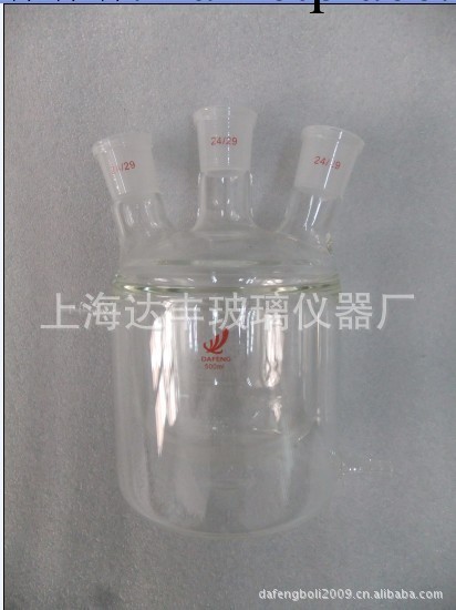 生產廠傢直銷 三口雙層反應瓶 1000/24*3 規格齊全 可定做工廠,批發,進口,代購