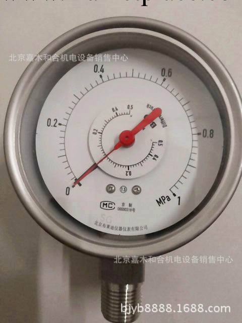 全鋼雙針雙管差壓表YC100H工廠,批發,進口,代購