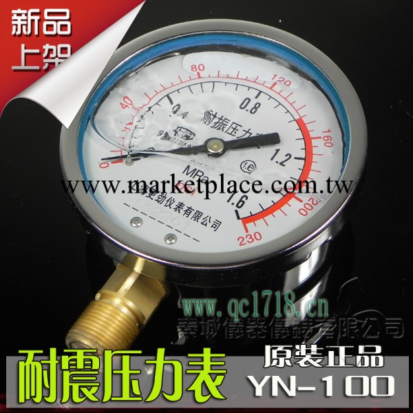 耐震壓力表 防振油壓表 0-4MPA YN100  防振壓力表工廠,批發,進口,代購