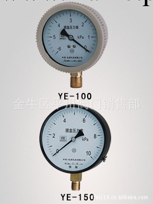紅旗機表 YE系列膜盒壓力表 杭州宏盛壓力表 各種規格壓力表工廠,批發,進口,代購