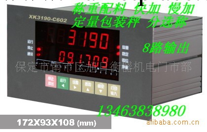 上海耀華XK3190-C602電子稱重配料控制顯示器2路輸出快慢加料機表工廠,批發,進口,代購