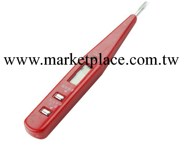 紅色 帶燈 配電池 新型多功能 數顯感應測電筆批發・進口・工廠・代買・代購