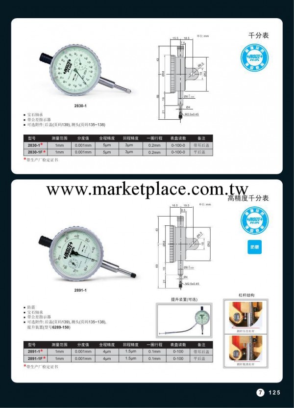 INSIZE英示機械千分表工廠,批發,進口,代購