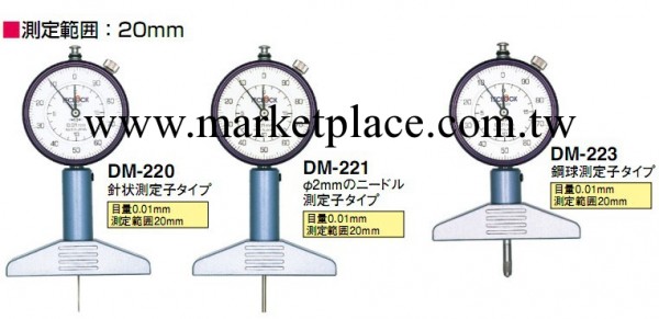 DM-250日本TECLOCK深度計工廠,批發,進口,代購