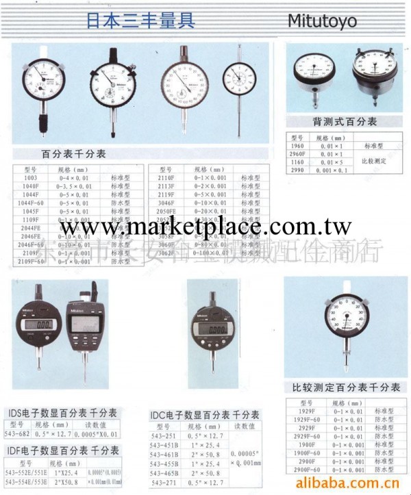 供應百分表，千分表(圖)工廠,批發,進口,代購