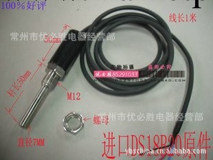 DS18B20溫度傳感器 探頭式 防水防銹熱電偶 電熱阻工廠,批發,進口,代購