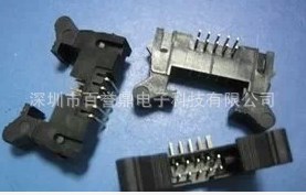 供應牛角插座 2*5pin 彎針 帶卡扣 現貨工廠,批發,進口,代購