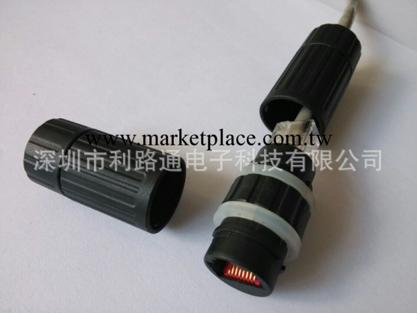 直銷 RJ45防水連接器8芯網線對接 以太網連接器工廠,批發,進口,代購