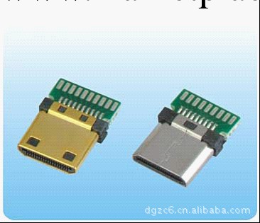 MINI HDMI 19PM 加PCB焊線插頭MINI HDMI 連接器 MINI HDMI 插頭工廠,批發,進口,代購