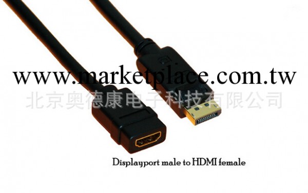 DP20PIN公對VGA15PIN黑色帶IC轉接線工廠,批發,進口,代購