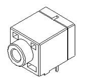 Audio Jack Connector 3 Pole: JA2333L-HA6Q-4｜富士康連接器工廠,批發,進口,代購