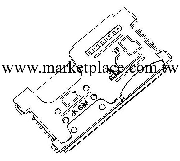 三合一卡座 板上1.7mm 料號：SC7304-170-000工廠,批發,進口,代購