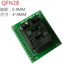 QFN28(PITCH:0.4MM  SIZE:4*4MM)測試座 燒錄座工廠,批發,進口,代購