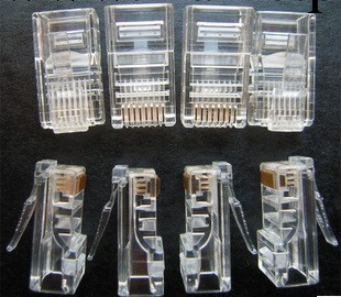 RJ45水晶頭 優質網絡水晶頭 100個一盒裝 八芯8P8C 網線水晶頭批發・進口・工廠・代買・代購