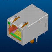 RJ45 富士康 FOXCONN連接器 jfm38111-2101-4f工廠,批發,進口,代購