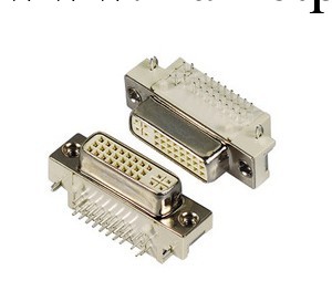 DVI 24+5 90度側插式母頭 DIP 轉接頭轉接線專用母座工廠,批發,進口,代購