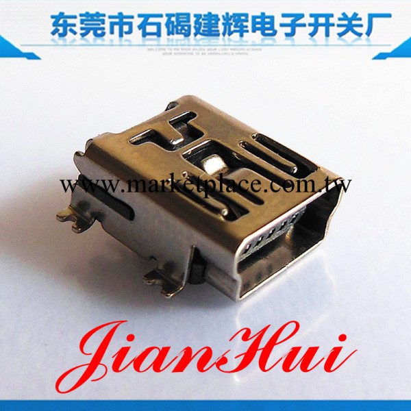 現貨供應東莞USB插座 JH-MINIUSB-03 貼片USB連接器批發工廠,批發,進口,代購