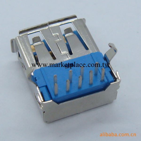 供應USB3.0 A型 母頭90度插板連接器(圖)工廠,批發,進口,代購