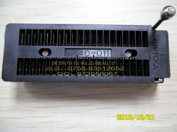 優勢供應各類IC燒錄座DP40-011 DIP-40 鍍金腳CHIPTOOL臺產測試座工廠,批發,進口,代購